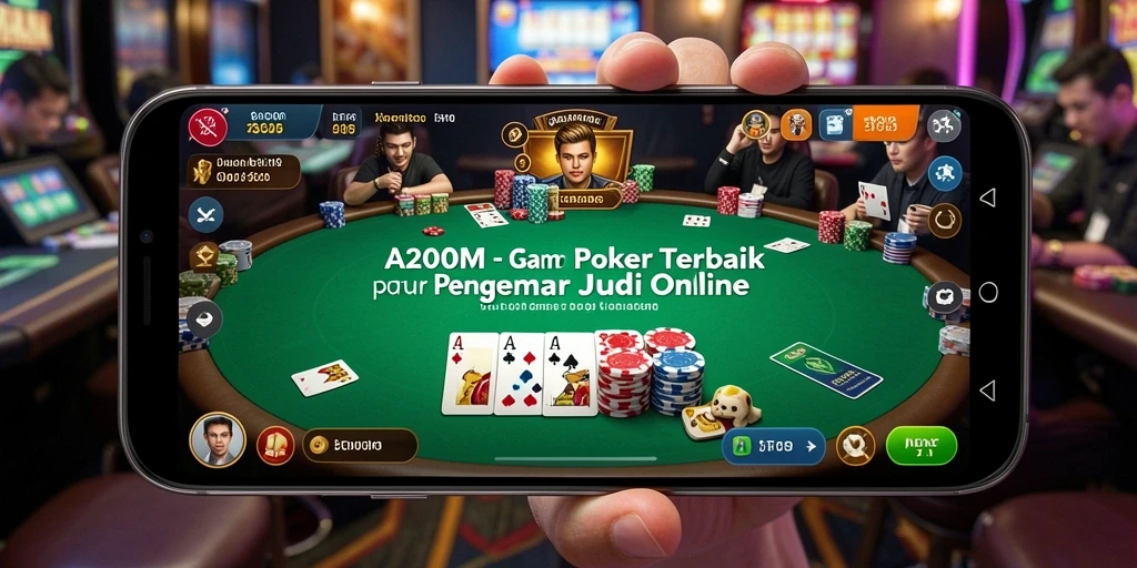 Tampilan gameplay Poker A200M yang mengasyikkan dan interaktif.