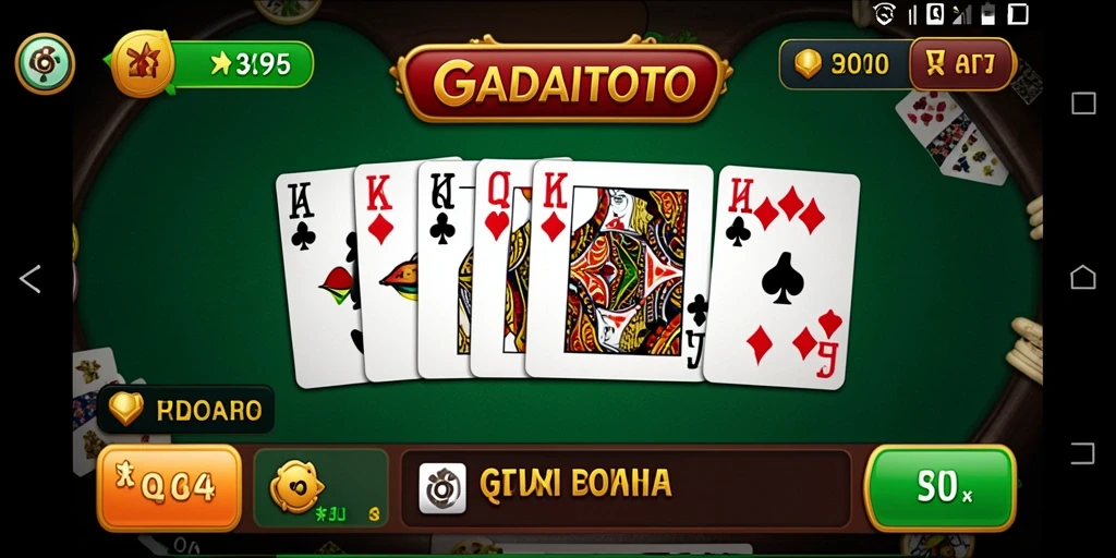 Tampilan menarik dari gameplay GADAITOTO saat bermain Domino.