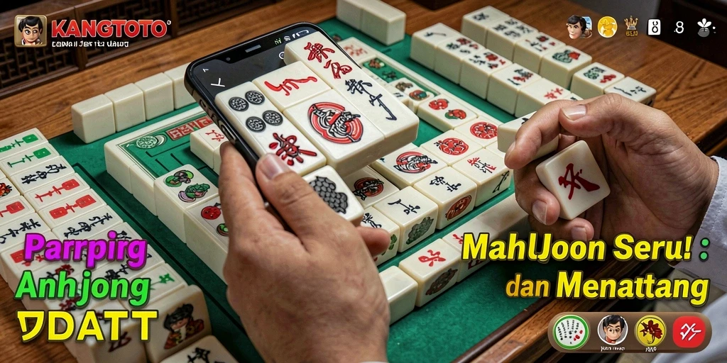 Tampilan permainan Mahjong yang mendebarkan dalam KANGTOTO.