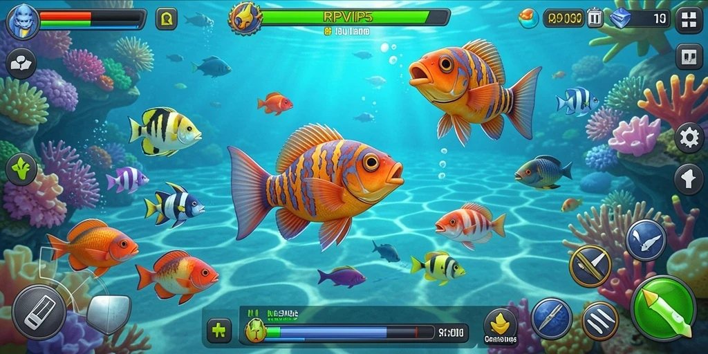Tampilan gameplay RPVIP5 yang menarik dan penuh aksi Tembak Ikan.