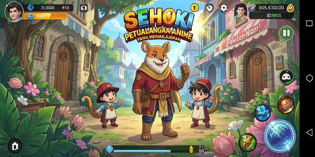 Tampilan gameplay SEHOKI yang epik dan menakjubkan.
