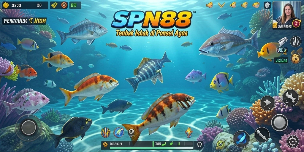 Gameplay seru SPN88 dengan berbagai ikan unik yang menunggu untuk ditangkap.