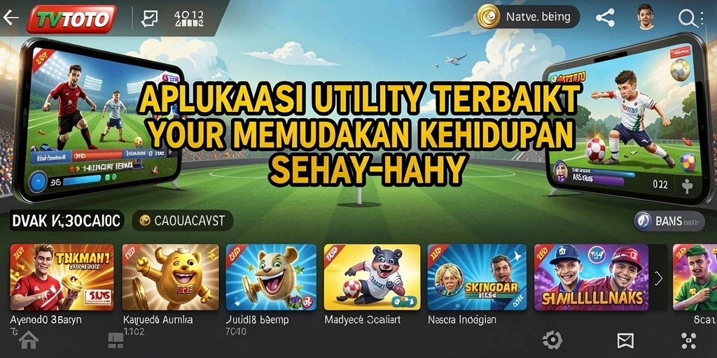 Tampilan antarmuka aplikasi TVTOTO yang ramah pengguna.