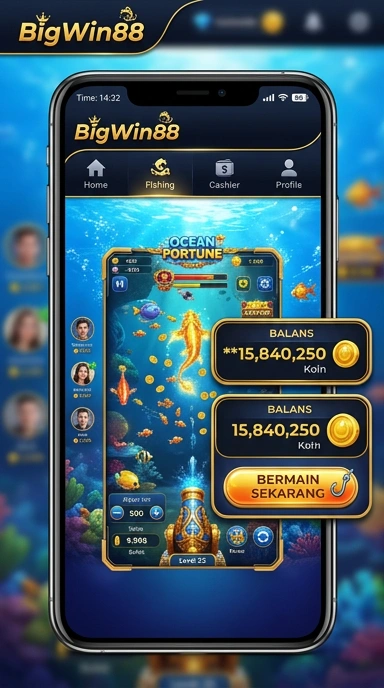 Tampilan antarmuka aplikasi bigwin88 yang ramah pengguna.